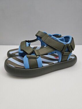 Camper Pelotas Flota Sport Sandal Women EU 41 Blue Green Leather Comfort Walking
